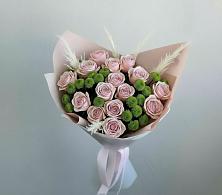Букет цветов из:  Розы и Хризантемы в Лениногорске