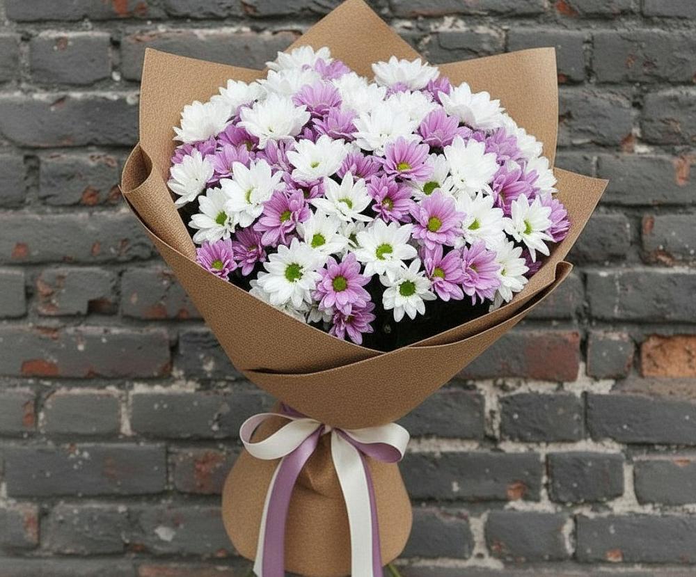 Букет цветов из: Хризантемы в Лениногорске