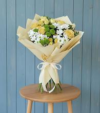 Букет цветов из:  Хризантемы и Розы в Лениногорске